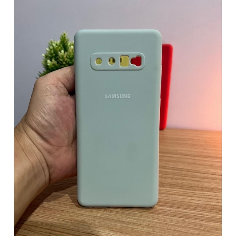 Silicone full Cover For Samsung S10+ back case Softcase Soft Case Casing