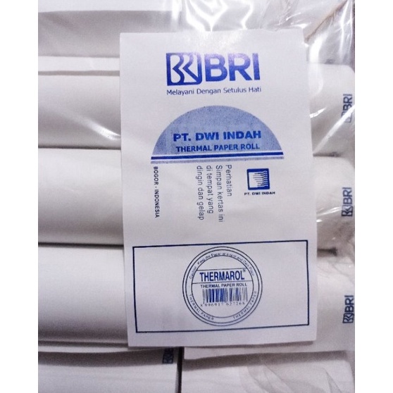 

Praktis thermal logo BRI merk puraprintechthermarol harga untuk 1 pack isi 1 pcs
