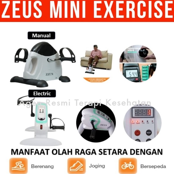 Langsung Beliii Zeus Mini Exercise  Zeus Static Bike Alat Olahraga Portable  Zeus Sport  Asli