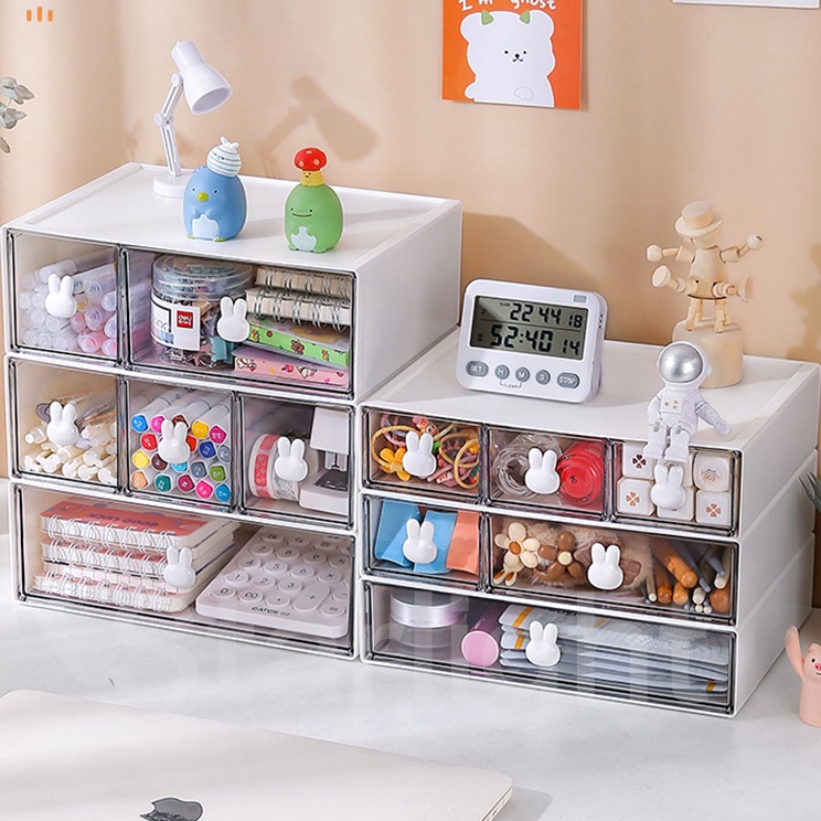 Terlaris Starlight Rak Meja Kelinci Laci Penyimpanan n Serbaa Desktop Drawer Rak Alat Tulis Statione