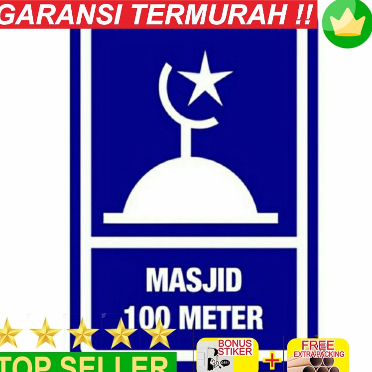 

Mewah Promo Rambu Petunjuk masjid Plat Aluminium Keren 3x4cm