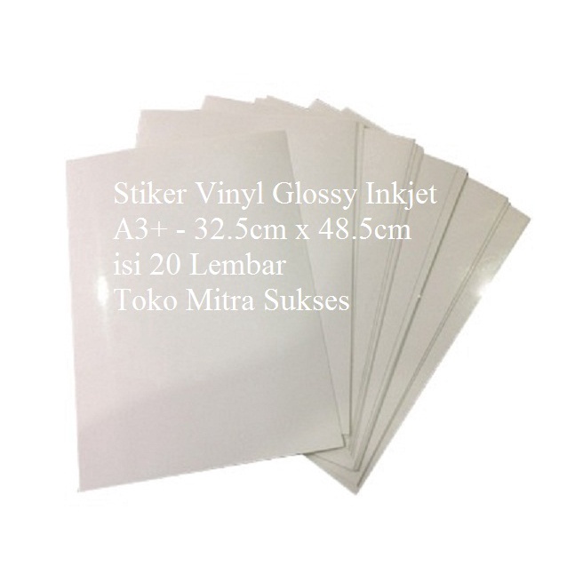 

Stiker Vinyl Glossy Inkjet A3 325cm x 485cm