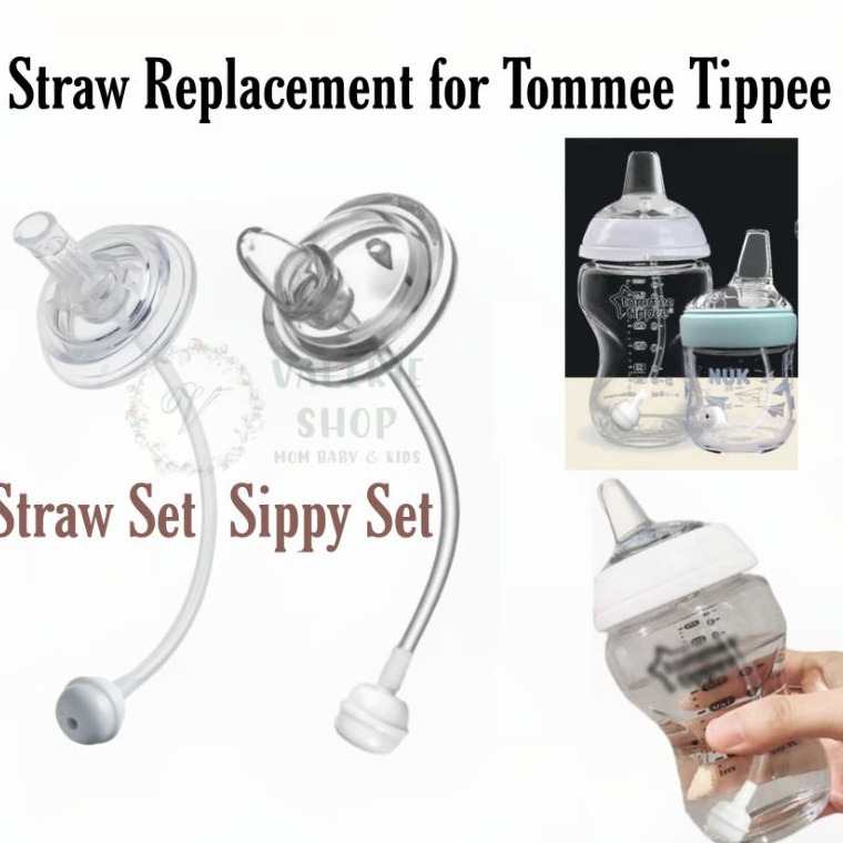 LANGSUNG KIRIM Straw Replacement for Tommee Tippee Sippy cup Tommee Tippee Sedotan Pengganti untuk b