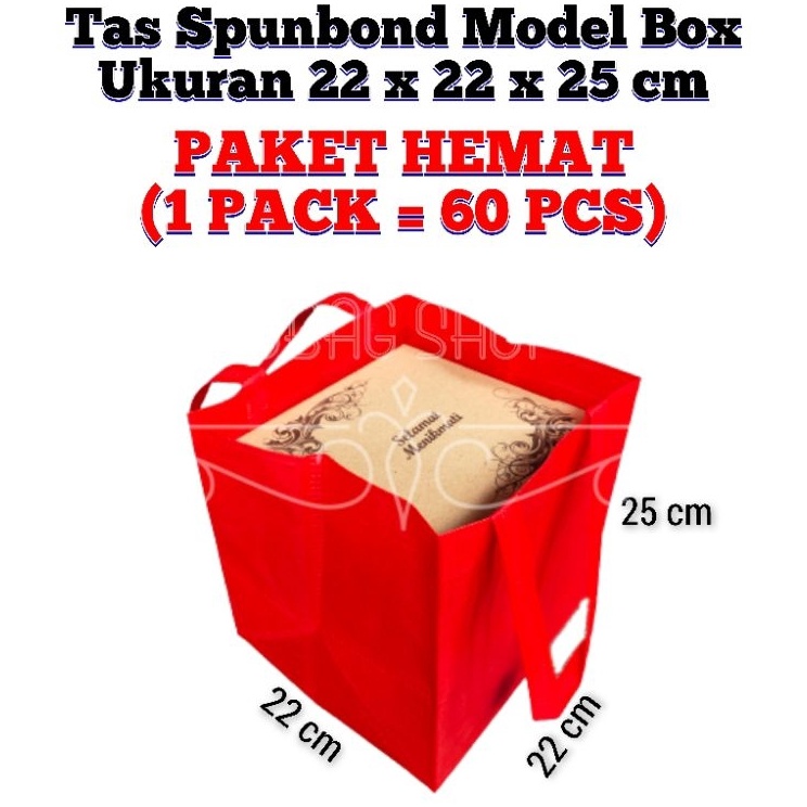 

1 PACK 6 PCS Goodie Bag Tas Hajatan 22x22 cm Tinggi 25 cm Premium