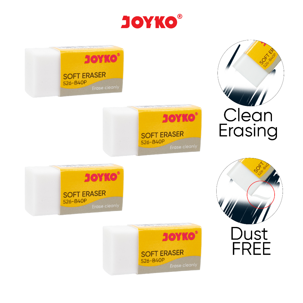 

Joyko Eraser Penghapus 526 B40P Putih 1 pcs