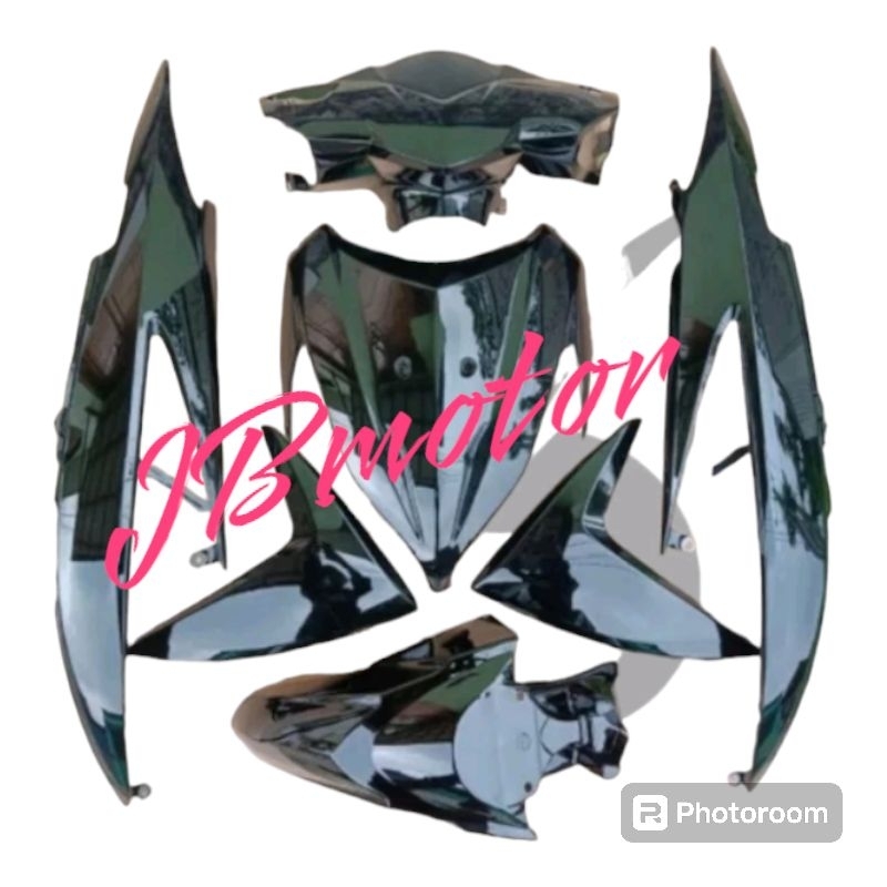 Cover Full Body Halus Vario 110 LED FI hitam doff