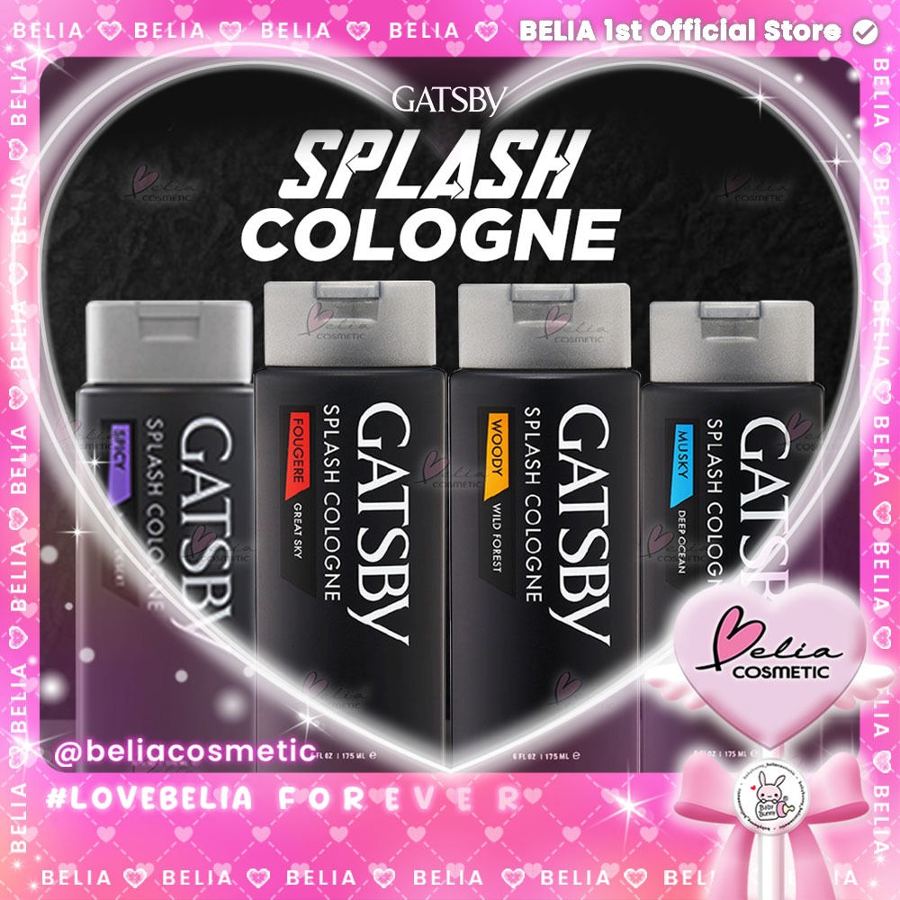 ❤ BELIA ❤ GATSBY Splash Cologne 175ml Eau De Toilette | Long lasting Perfume | Parfum Cowo | Body Sp