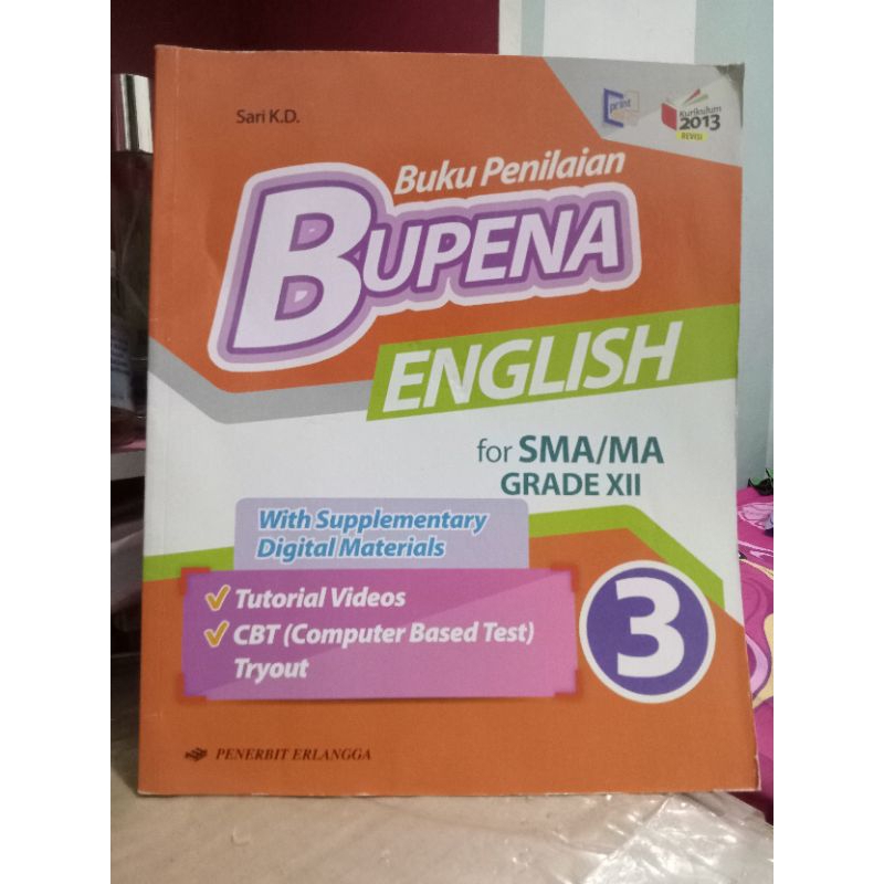 

[Preloved] Buku Paket Bupena Erlangga Bahasa Inggris kelas 12 SMA/MA Kurikulum 2013