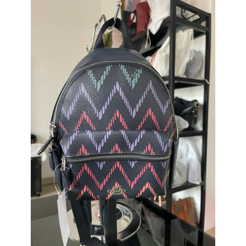 Coach Mini Charlie Backpack Midnight Multi Original