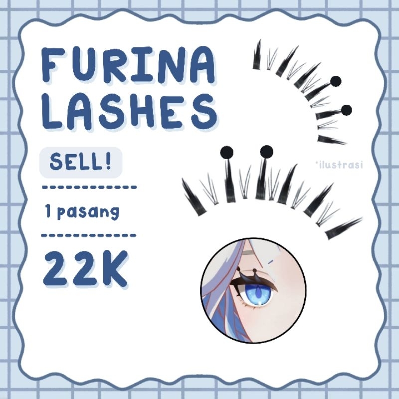 Furina Lashes - Bulu Mata Furina Cosplay