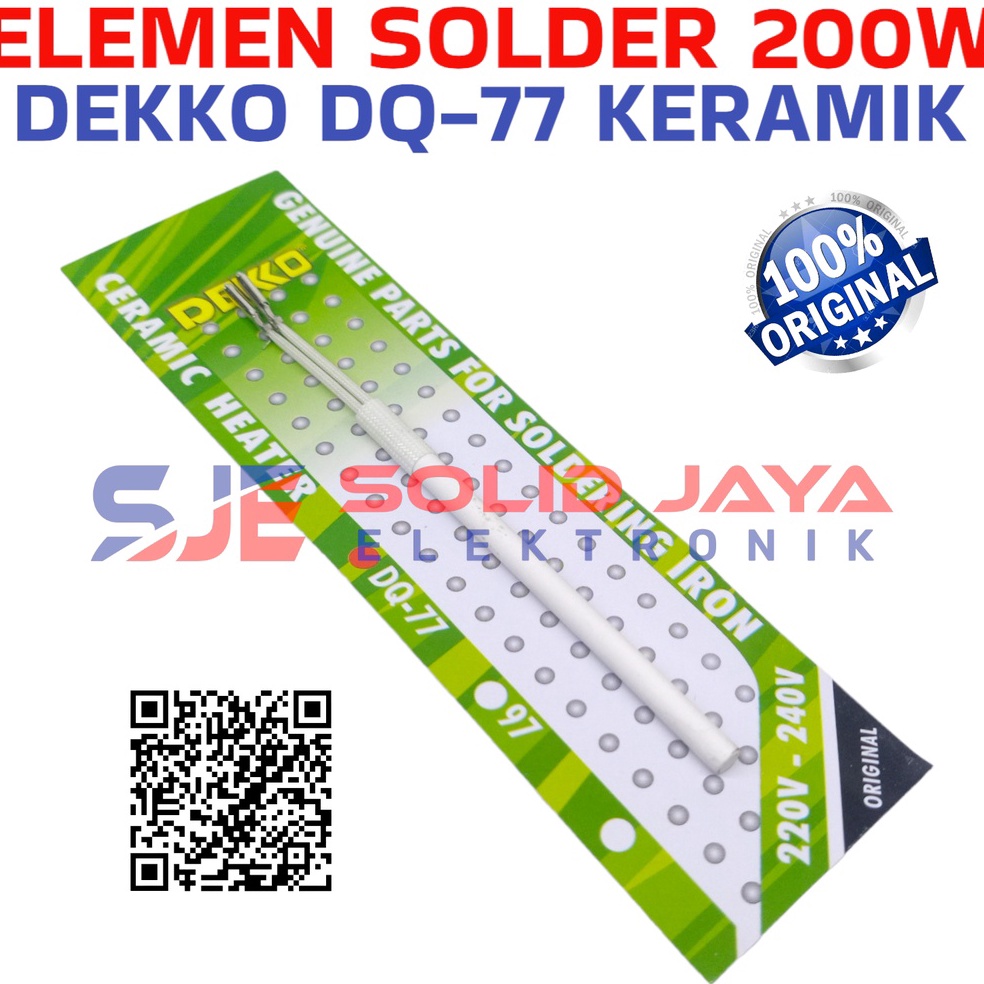 KODE A6U ELEMEN SOLDER DEKKO TEMBAK 2W DQ77 DQ77 DQ 77 ELEMENT KAPUR KERAMIK GUN SPUL HEATER DEKO 2 