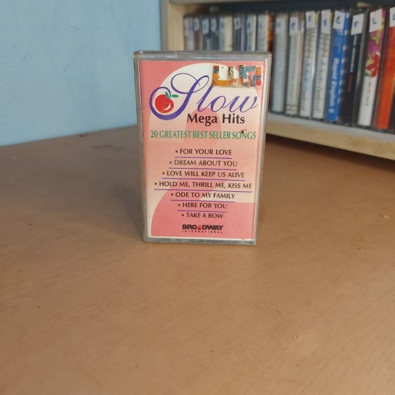 Kaset Pita SLOW MEGA HITS - 20 Greatest Best Seller Songs (Original) - Kompilasi Balada Broadway Pop