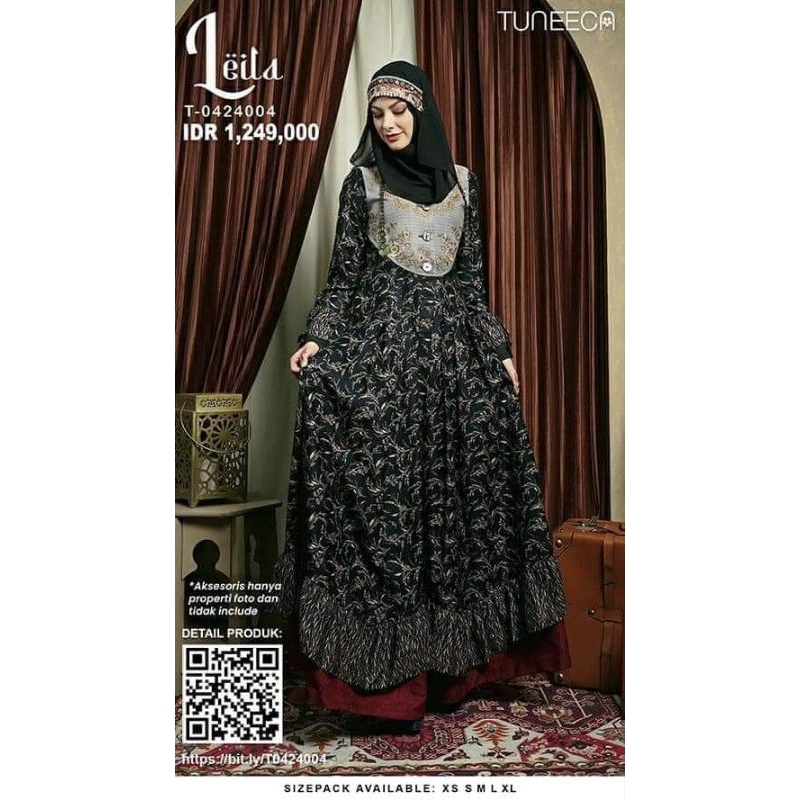 TUNEECA Gamis Leila/ gamis Tuneeca terbaru