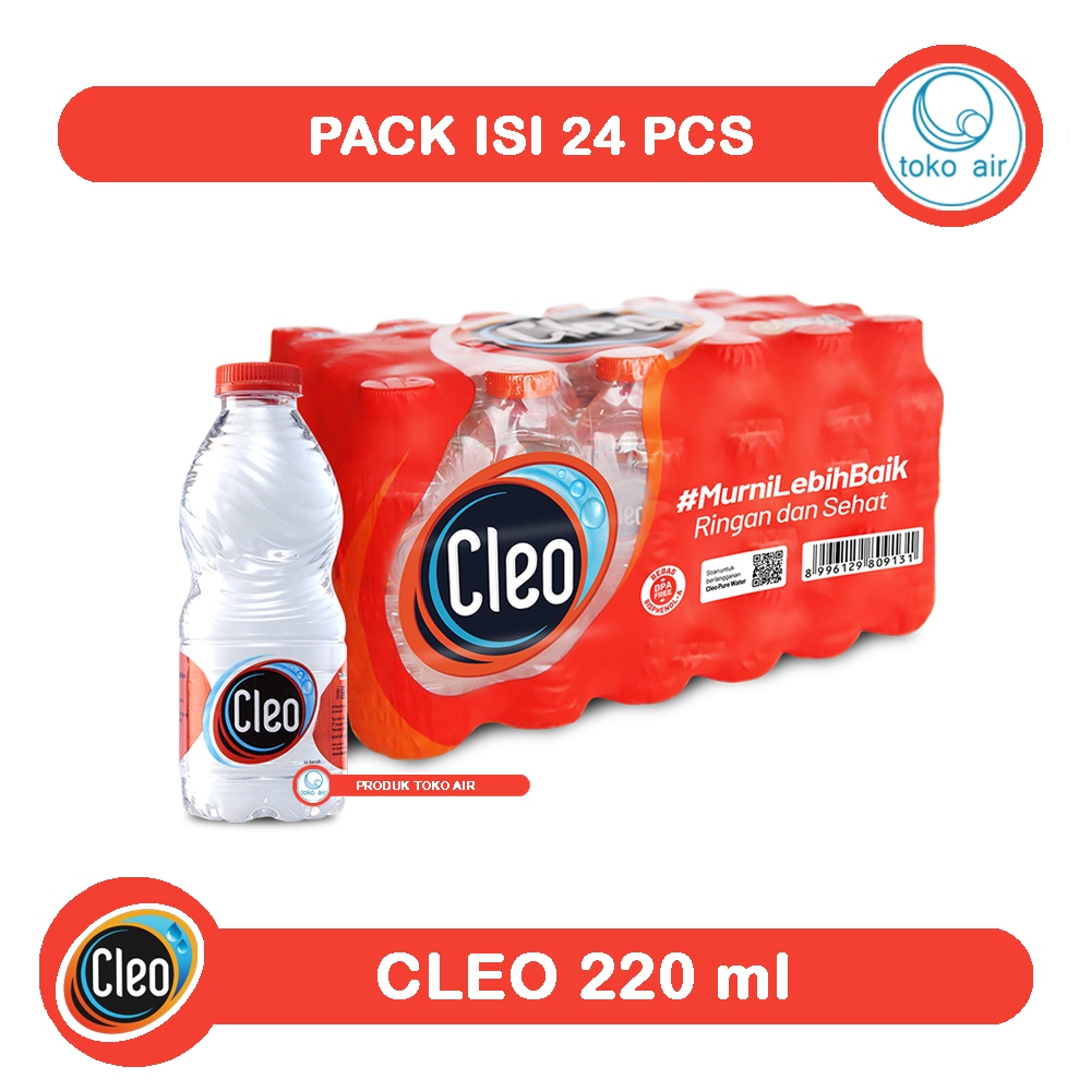 

Cleo 220 ml Botol Mini - Air Murni Pure Water