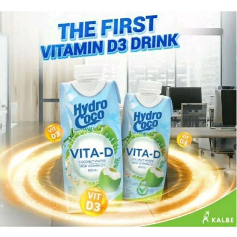 

Minuman Coconut Water Air Kelapa Hydro Coco Vitamin D-3 330ml