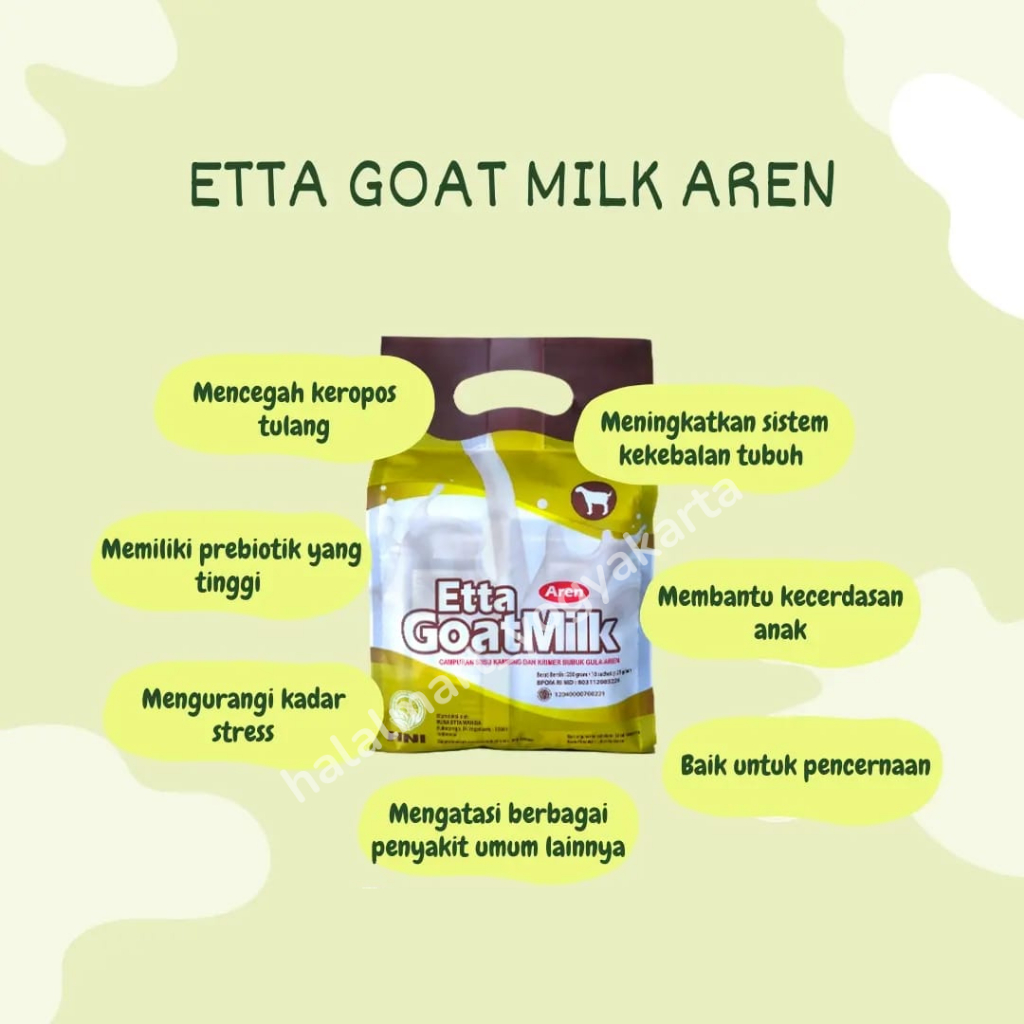 

BAIK UNTUK PENCERNAAN - SUSU KAMBING ETTAWA ETTA GOAT MILK AREN