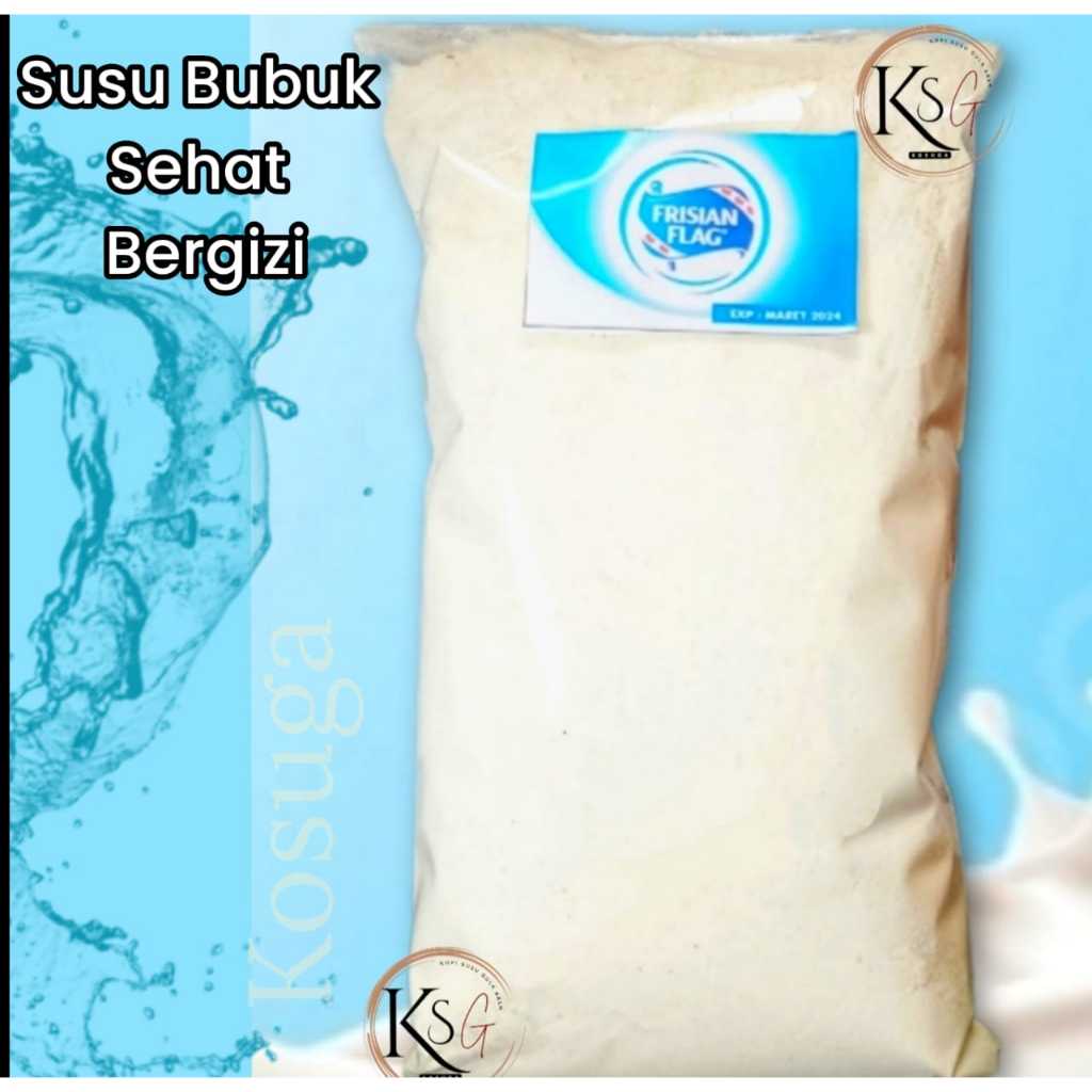 

1kg Susu Bubuk Kiloan Fris1An Flag Ff PureFram UHT Fullcream Repack Kemasan 1000gr Nikmat Lezat