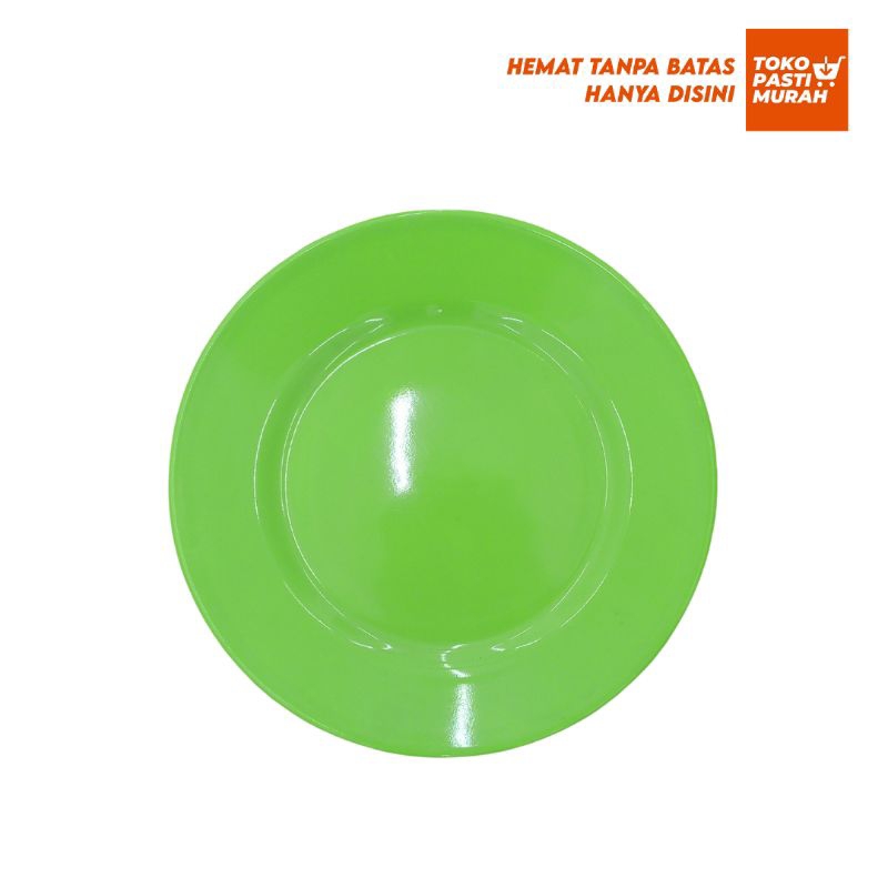 Piring Makan Ceper Semi Melamine Diameter 10 inch Pesta Hotel Semi Melamine/ Piring Saji/Bulat Cekun