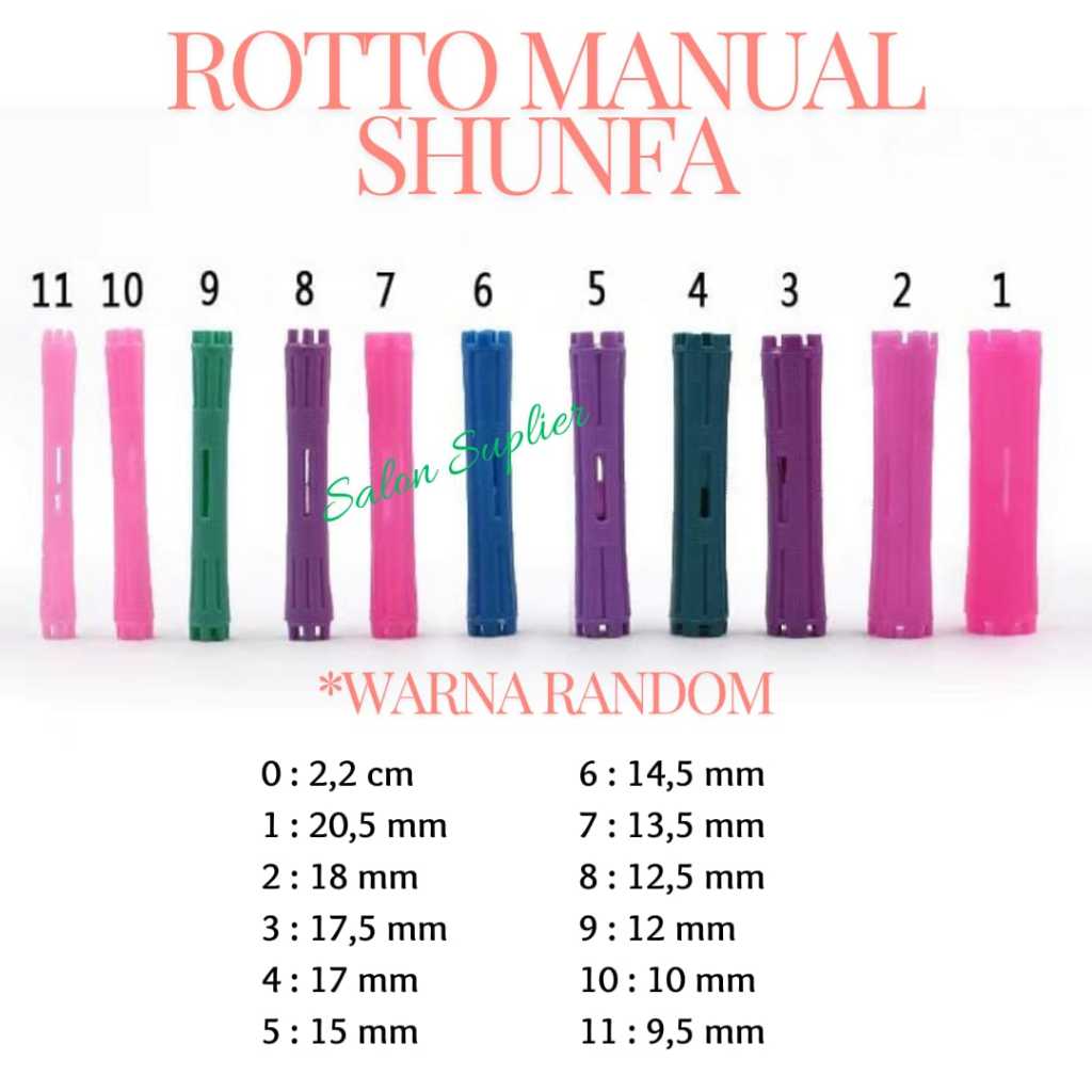 (BISA COD) ROTTO MANUAL / ROTTO KERITING RAMBUT / ROTTO COLD WAVE PERM WARNA RANDOM