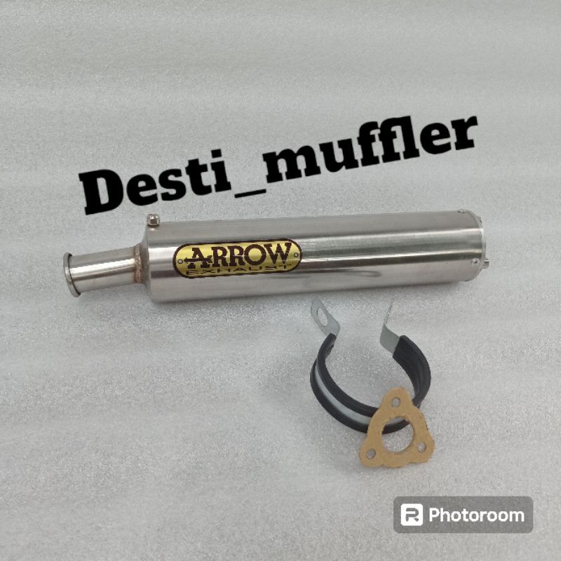 slincer knalpot 2 tak arrow stainless ninja rr r ss