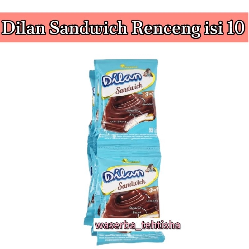 

waserba_tehtisha| Dilan Sandwich renceng isi 10/ Dilan Sandwich/ Kue Dilan