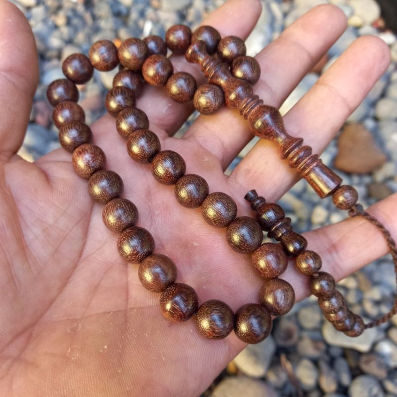 tasbih galih asem 10mm 33 butir tasbih galih asem asli original