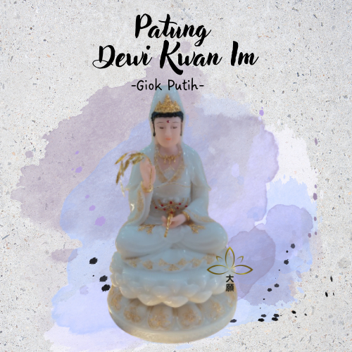 Patung Rupang Dewi Kwan im Giok Putih