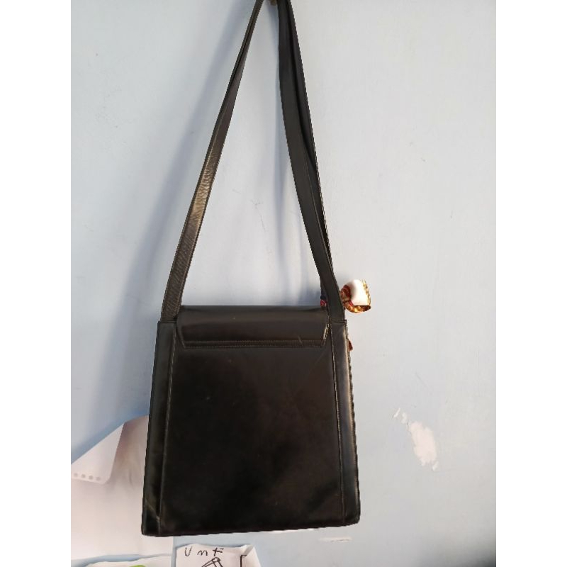 tas kulit asli vintage pierre cardin