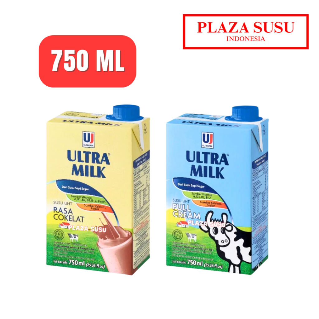 

ULTRA MILK 750 ML SUSU UHT SUSU CAIR ULTRAMILK SUSU FULL CREAM LOWFAT