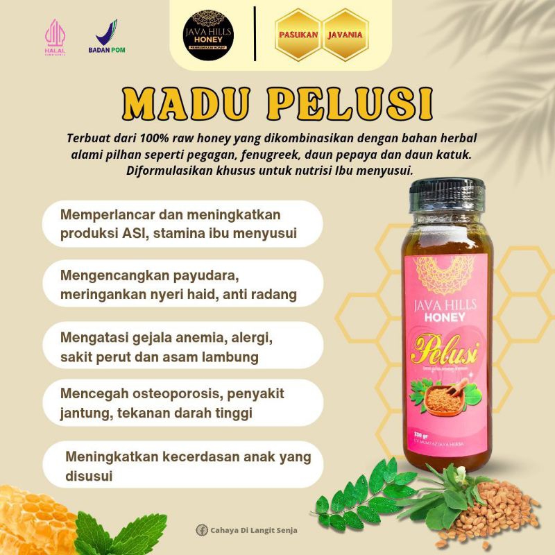 

MADU PELUSI PELANCAR ASI MEMBOSTER JAVA HILLS HONEY
