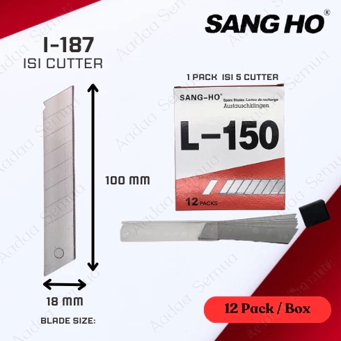 

KODE S77D ISI CUTTER BESAR SANGHO L15 ISI REFILL CUTTER TAJAM 1 Box isi 6 PCS