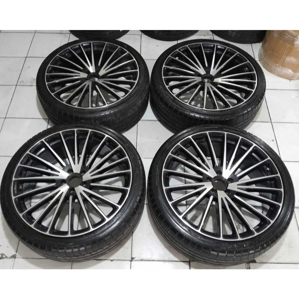 VELG MOBIL HSR LANGGGUR R22X9 PCD 5X114 ET35 + BAN IOTA ST68 265/35R22 CRV XTRAIL MAZDA CAPTIVA