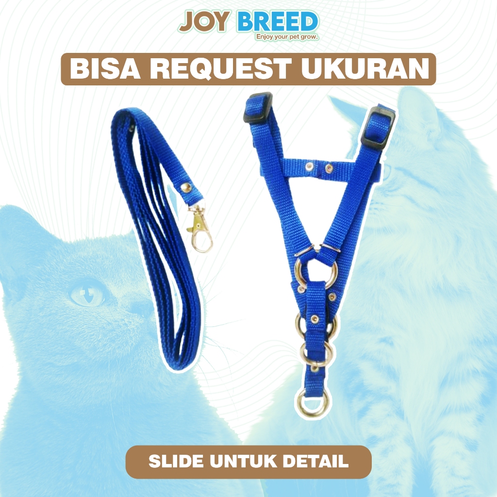 TALI TUNTUN KUCING HARNESS KUCING MODEL Y PANJANG TALI 90CM
