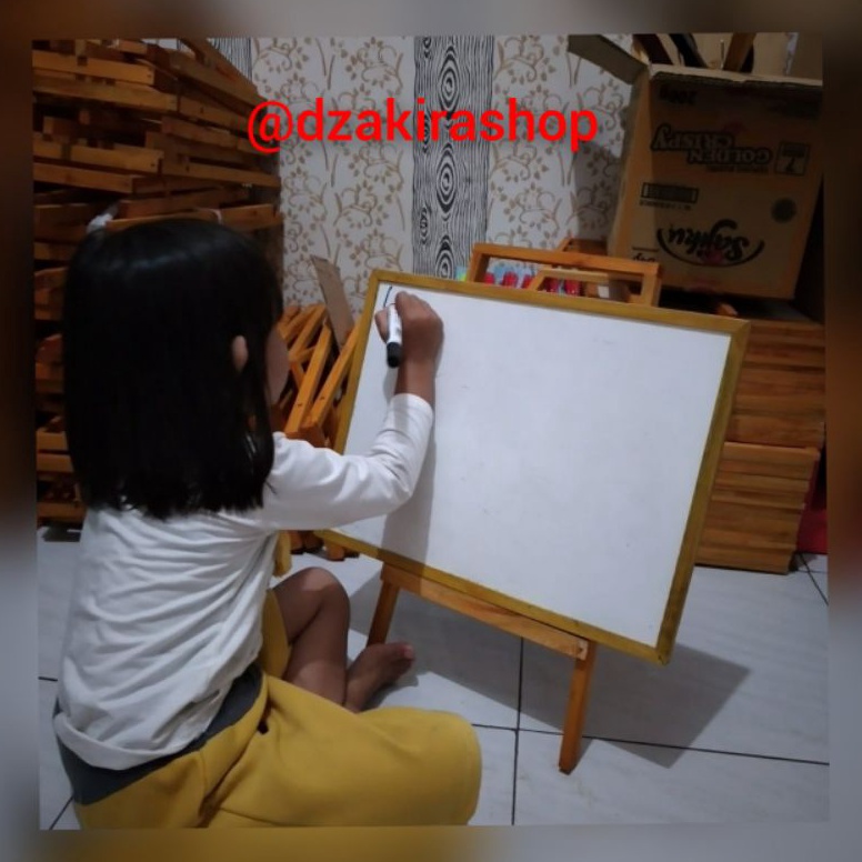 

KODE D47P Papan tulis Anak Whiteboard udh free spidol dan penghapus