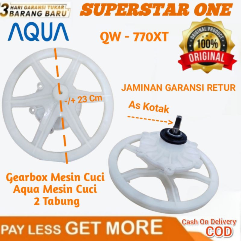Gearbox Mesin Cuci Aqua 2 Tabung