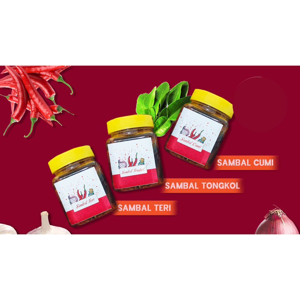 

Bundle of 3 ( Sambal Cumi Pedes Mantap )