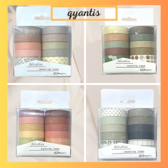 

Masking Tape solatip Kertas Warna Menarik 10 Piece Washi Tape Set