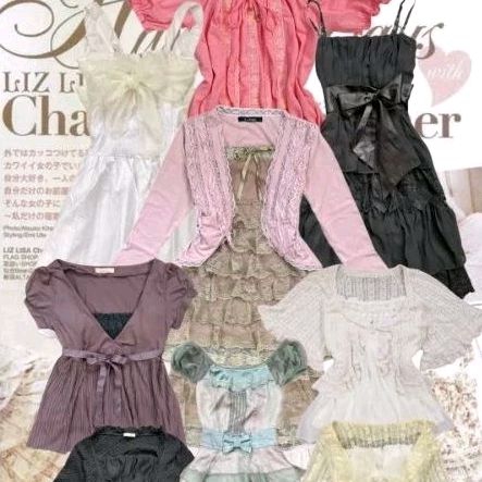 Dollate Coquette vintage Lizlisa Axesfemme Dress And Top