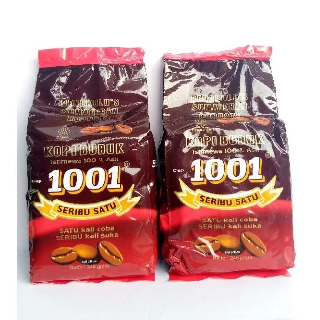 

Kopi 1001 Bengkulu kemasan 245gr Asli