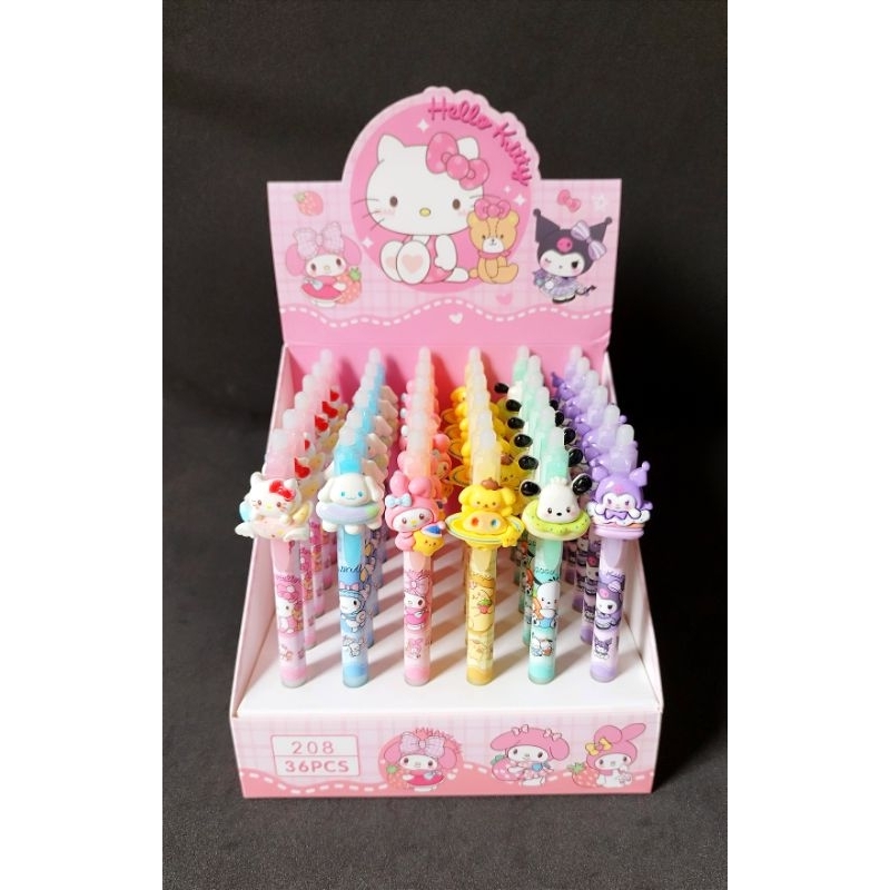

Pulpen Cetek Sanrio Pulpen Karakter Kuromi Cinamoroll Melody Hello Kitty