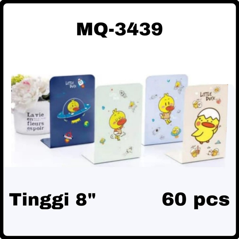 

DUS 1 Set Isi 2 Pcs Book End Stand Sandaran Penyangga Buku Bebek Little Duck MQ3439