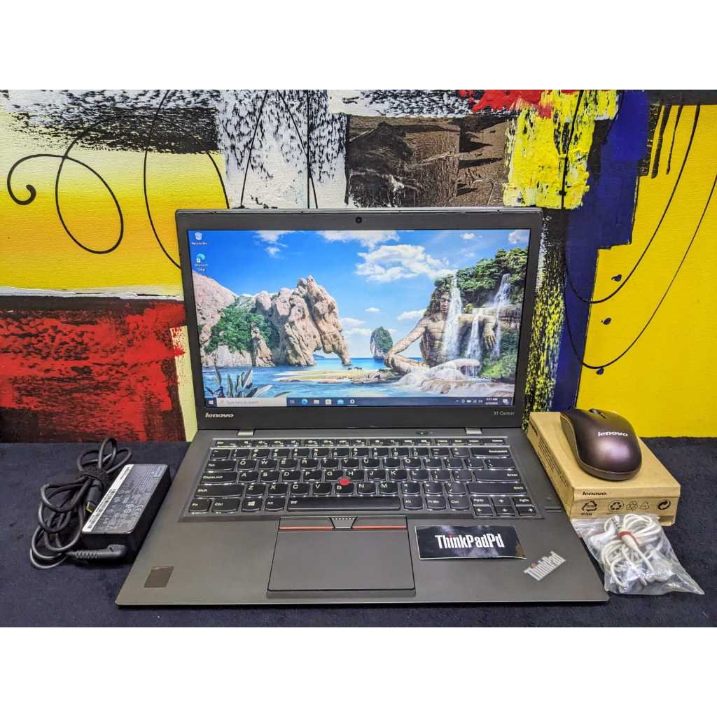 Laptop Design Lenovo X1 Carbon Gen3 Core i7 5500U Backlight Ram 8Gb SSD 256 SLIM Mulus