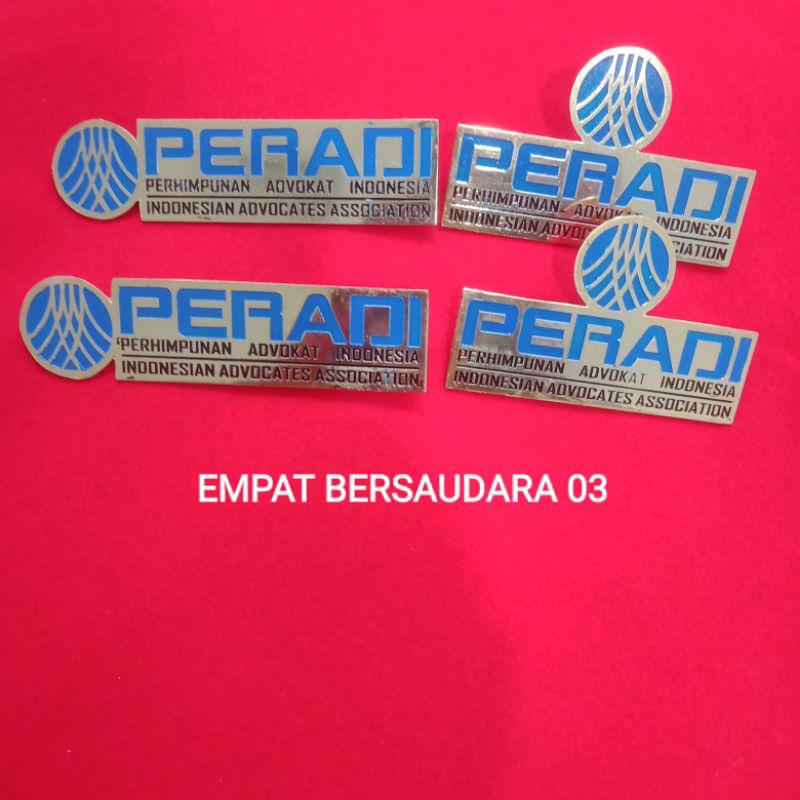 PIN LOGO PERADI KUNINGAN EMAS