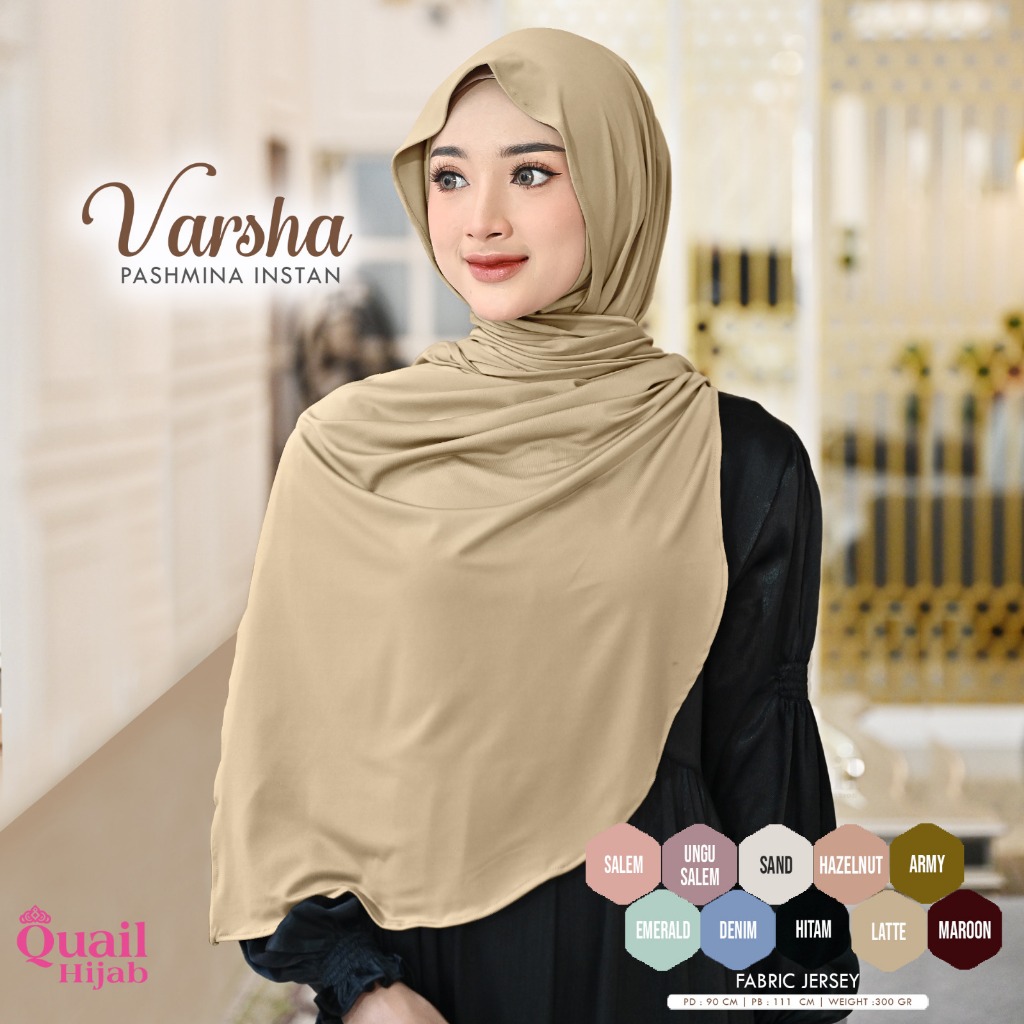 VARSHA PASHMINA INSTAN MLEYOT by QUAIL HIJAB