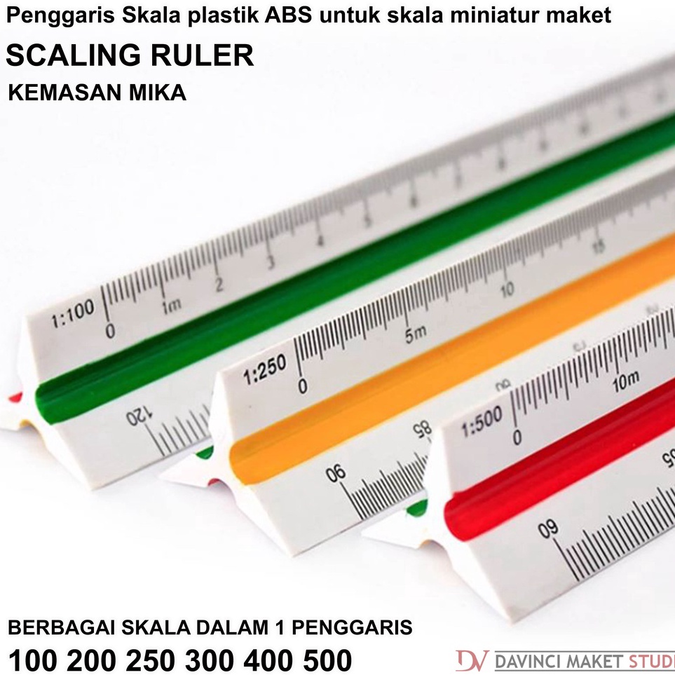 

KODE H76A Penggaris Skala Maket Miniatur Diorama 11 12 125 13 14 15 Plastik abs Scaling Scale All In One Technic Ruler