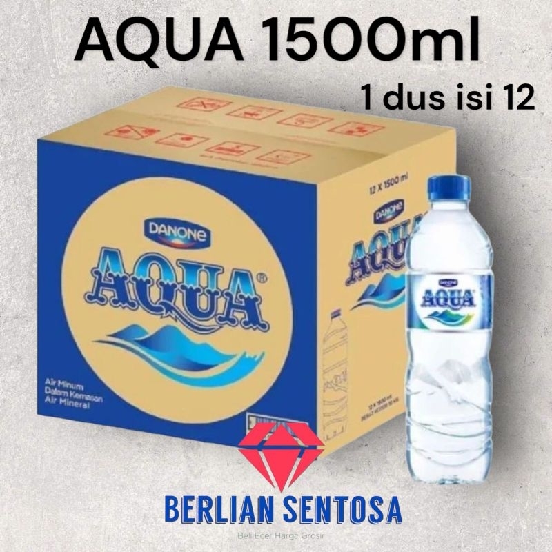 

aqua 1500ml air minum mineral DUS