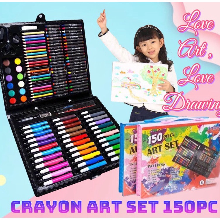 

Terbaru AZ 15PCS Crayon Set Pensil Warna dan Alat Gambar Alat Tulis Lukis Menggambar Melukis Anak ATK