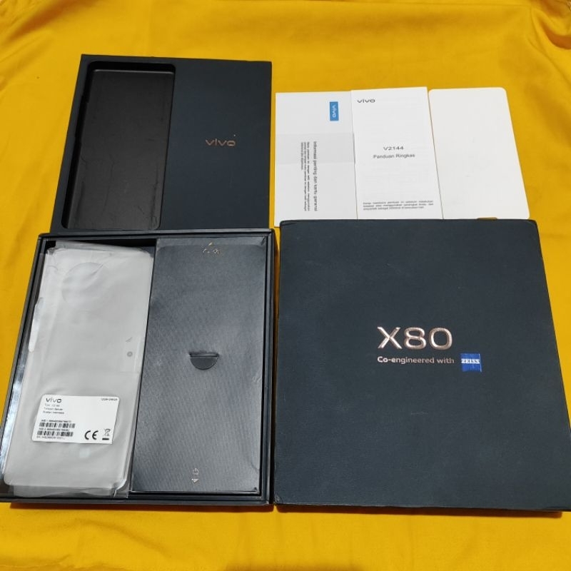 Dus Box Vivo X80 Original bekas copotan asli bawaan unit