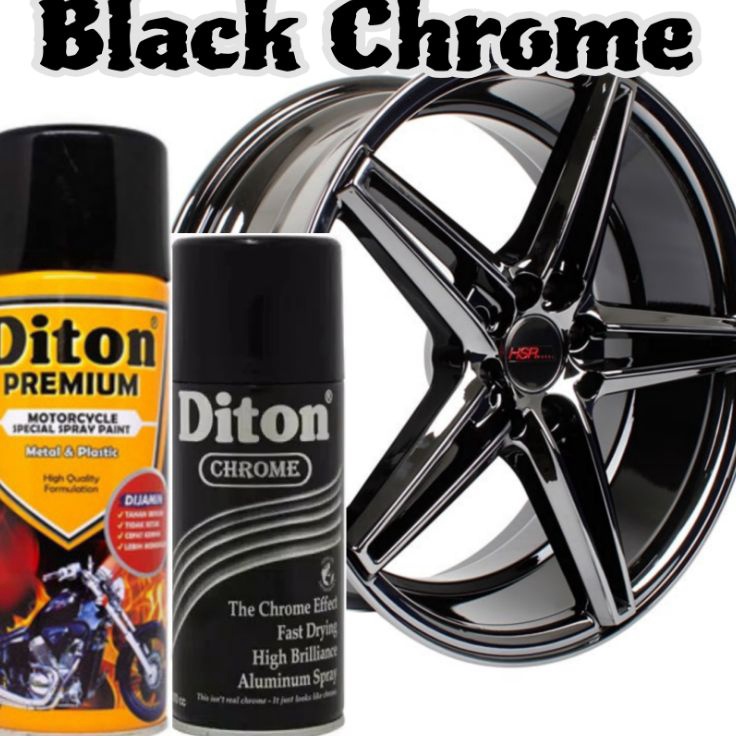 Eksklusif PAKET BLACK CHROME pilok pilox diton premium x diton chrome paket chrome black chrome pilo