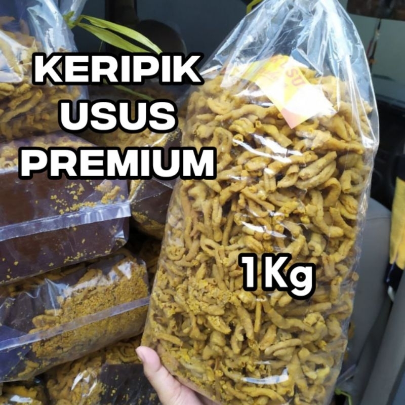 

Keripik Usus Ayam Crispy Original Kiloan Super Premium Kemasan Besar 1Kg Gurih Renyak Dan Enak